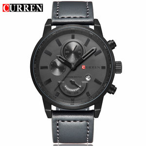 CURREN 8217 Orologio da Uomo <span class=keywords><strong>in</strong></span> Vendita, Cinturino <span class=keywords><strong>in</strong></span> <span class=keywords><strong>Pelle</strong></span>, Movimento al Quarzo, Analogico con Data Automatica, Design Semplice, Originale, Lussuoso, Elegante Orologio da Uomo <span class=keywords><strong>per</strong></span> Affari - Product Image 2