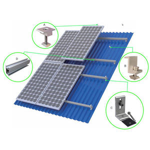 Rooftop Solar Mounting Structure for Aluminum Solar Module Ground System Installation