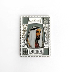2022新しいAbu Dhabi携帯電話ステッカープリントUAEソフトエナメルスティックバッジ - Product Image 1