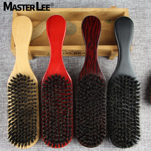 Wave Brush Brosse à <span class=keywords><strong>barbe</strong></span> en bois Vente chaude Usine Price100 % Poils <span class=keywords><strong>de</strong></span> <span class=keywords><strong>sanglier</strong></span> Opp Sac Bois naturel Soin <span class=keywords><strong>de</strong></span> la <span class=keywords><strong>barbe</strong></span> Cheveux <span class=keywords><strong>Peigne</strong></span> en bois - Product Image 4