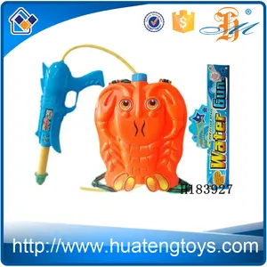 H183927 crianças gostam de brinquedos dos desenhos animados lagosta laranja poderosa pistolas de água com mochila