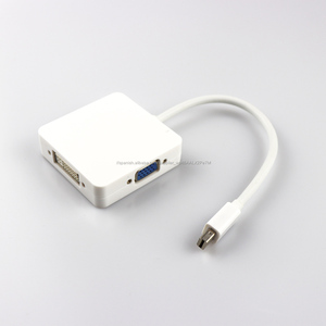 3 en 1 <span class=keywords><strong>Mini</strong></span> DP <span class=keywords><strong>DisplayPort</strong></span> <span class=keywords><strong>a</strong></span> HDMI/DVI/<span class=keywords><strong>VGA</strong></span> adaptador de Cable de puerto para <span class=keywords><strong>Apple</strong></span> MacBook Pro HDTV proyector - Product Image 1