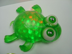 Jouets en TPR en forme de tortue moelleuse avec des yeux éclairés par LED - Product Image 2