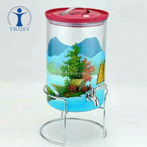 Tableware wedding decorations food container storage Glass beverage dispenser Juice Water Wine Jar