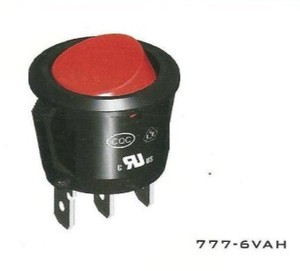 BAOKEZHEN SC777 3 Vị Trí Cực Đơn Bật Tắt Trên Công Tắc Rocker Tròn Được Chiếu Sáng - Product Image 2