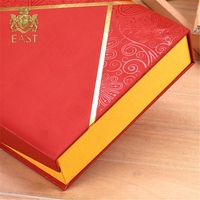 Boîte d'emballage cadeau en papier de style chinois à rabat fait main de luxe OEM pour boîte d'emballage cadeau, boîte de cadeaux de la Saint-Valentin