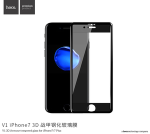 HoCo V1X 3D película de vidrio templado protector de pantalla para iPhone 7/8 transparente firme flexible bordes seguridad - Product Image 1