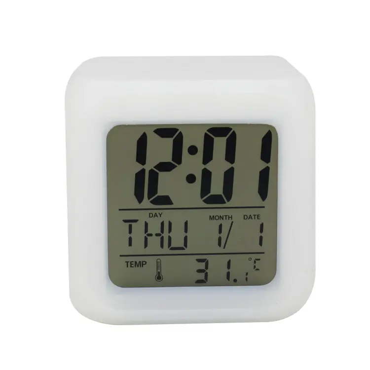 Travel Alarm Clock Promotional Children Colorful Pocket Travel Square Cube Digital Countdown Timer Alarm Clock