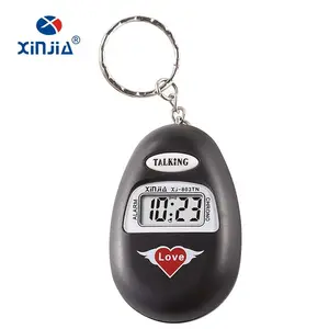 XINJIA marka konuşan ucuz promosyon izle saat kör insanlar için konuşma süresi farklı diller ile Mini boy saatlik Chime RELOJ