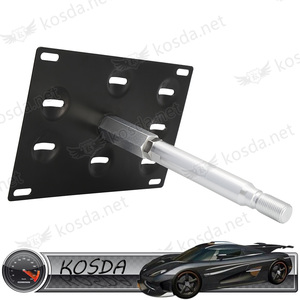Al por mayor gancho de <span class=keywords><strong>remolque</strong></span> del parachoques delantero del coche de aluminio placa de matrícula <span class=keywords><strong>soporte</strong></span> - Product Image 4