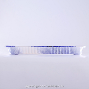 #1102 Bento plaque japonais sushi boîte d'emballage, Gros sushi à emporter emballage alimentaire en plastique jetable plateaux conteneur - Product Image 3