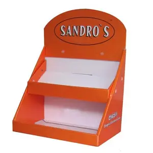 Multifunctional Recycled Materials Corrugated Advertising Cardboard Counter Display Box