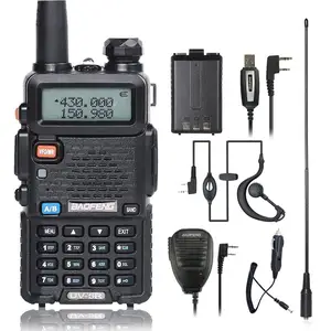 Dài Khoảng Cách Baofeng UV-5R dual band walkie talkie 5 Wát 7 Wát 8 Wát giá rẻ ham radios