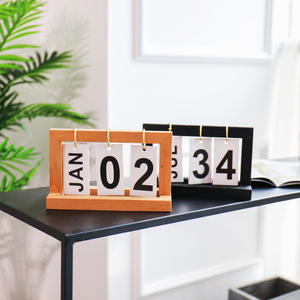 Calendrier de Table en <span class=keywords><strong>bois</strong></span>, Design créatif de bureau, produit en <span class=keywords><strong>bois</strong></span> - Product Image 2