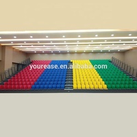 Chaise de tribune rétractable en plastique Yourease, personnalisable, livraison rapide, garantie 5 ans, pour événements scolaires et de basketball