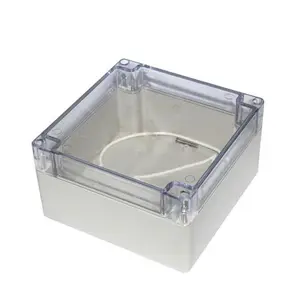 SAIPWELL — jonction électrique en plastique étanche, couverture transparente anti-Explosion, boîte de jonction en plastique, vente en gros, 63x58x35 IP65