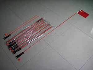 Caldo logo personalizzato rosso giallo verde arancione pvc bici bicicletta marcatura di sicurezza avviso bandiera con palo in fibra di vetro - Product Image 4