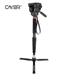 Goede kwaliteit video monopod Cayer CT35DVK3 draagbare monopod mobiele met 5 secties telescopische benen