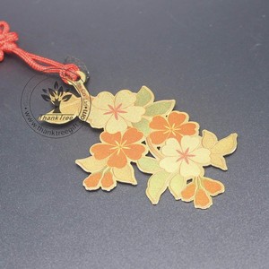 Metalen gift gepersonaliseerde metalen bladwijzers met bloem uitgesneden - Product Image 2