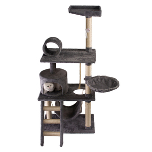 China fabrik großhandel luxuriöse haus angepasst plüsch <span class=keywords><strong>big</strong></span> pet condo natürliche sisal holz scratcher möbel katze baum - Product Image 6