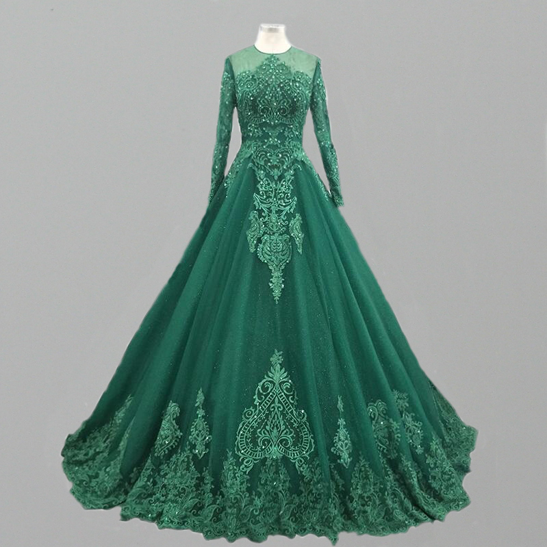 what color scarf goes with green dress IVY Off the Rack Unique Green Wedding Dress – Catherine Langlois