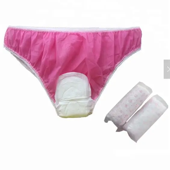 Calcinha período menstrual descartável, roupa íntima para mulheres