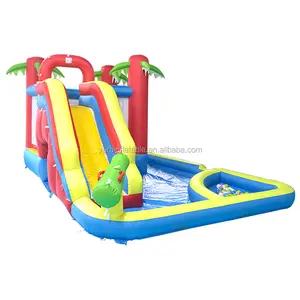 Nylon Bounce House ComboでAll 1 Inflatable Bouncy Castle Water Slide With Pool For Kids