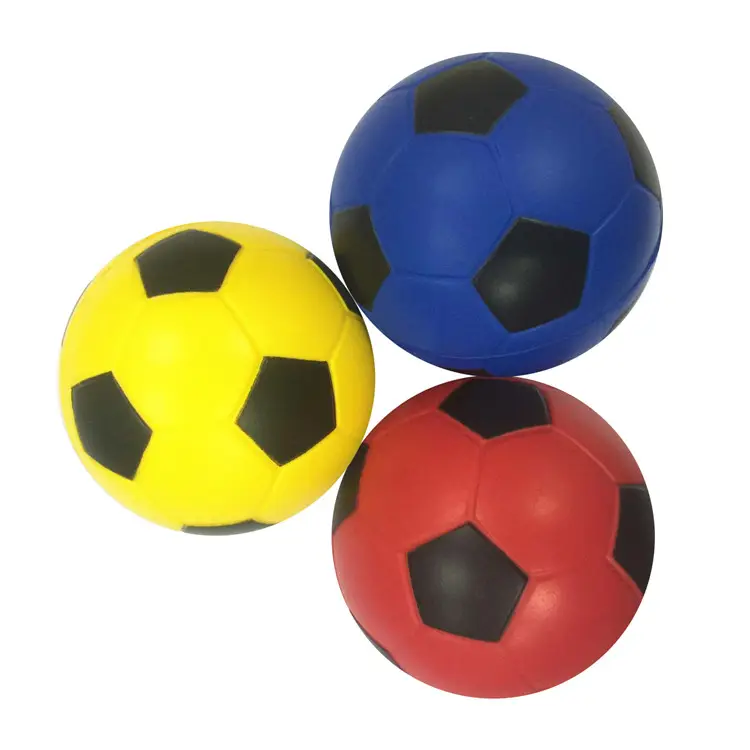 Soft Touch EN71 Certificated Soccerball Shape PU Foam Stress Ball