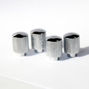 โครเมี่ยม Knurled จับตู้ทองเหลืองที่เป็นของแข็งดึงจับและลูกบิดสีดำ/ โครเมี่ยม/ทองบ้านฮาร์ดแวร์ลูกบิด - Product Image 1