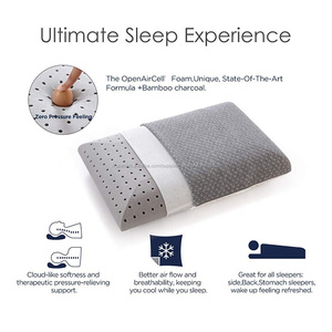 Hypoallergenic antimicrobial infundidas coal FOAM PILLOW's memoir from grass bamboo pillows - Product Image 3