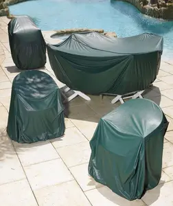 Waterproof Ash-Proof Table Chair Cover Garden Patio Table Cover Outdoor Patio Furniture Covers Tarpaulin