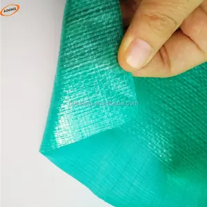 Lona impermeable de polietileno para cubierta de camión y barco, color naranja y azul