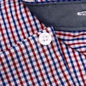 De los hombres de tela de bambú contraste a Yugo botón abajo camisa - Product Image 5