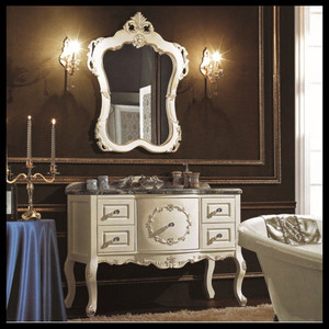 Doppi lavandini <span class=keywords><strong>bagno</strong></span> mobili espresso finitura grigio cenere pavimento toccato classica in legno massello <span class=keywords><strong>bianco</strong></span> da <span class=keywords><strong>bagno</strong></span> vanity - Product Image 2