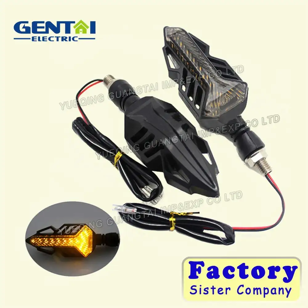 Système lumineux LED 12V pour motos, flèche, feu de Direction étanche, clignotants