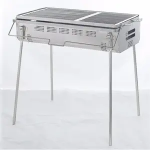 Foshan JHC-8016 Arang Baja Tahan Karat/Desain Panggangan Besi Balkon BBQ/Desain Pemanggang Barbekyu