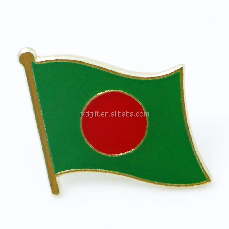 Groothandel Bangladesh Bengaalse Vlag Revers Pin Badge/Bangladesh Vlag Broche Pin/Revers Pin Gemaakt Met Bangladesh Vlag