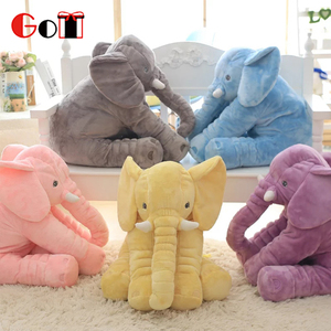 Nuovo Lungo Naso di Elefante Del Capretto Del Bambino Elefante Peluche Stuff Giocattoli Cuscino Lombare - Product Image 1