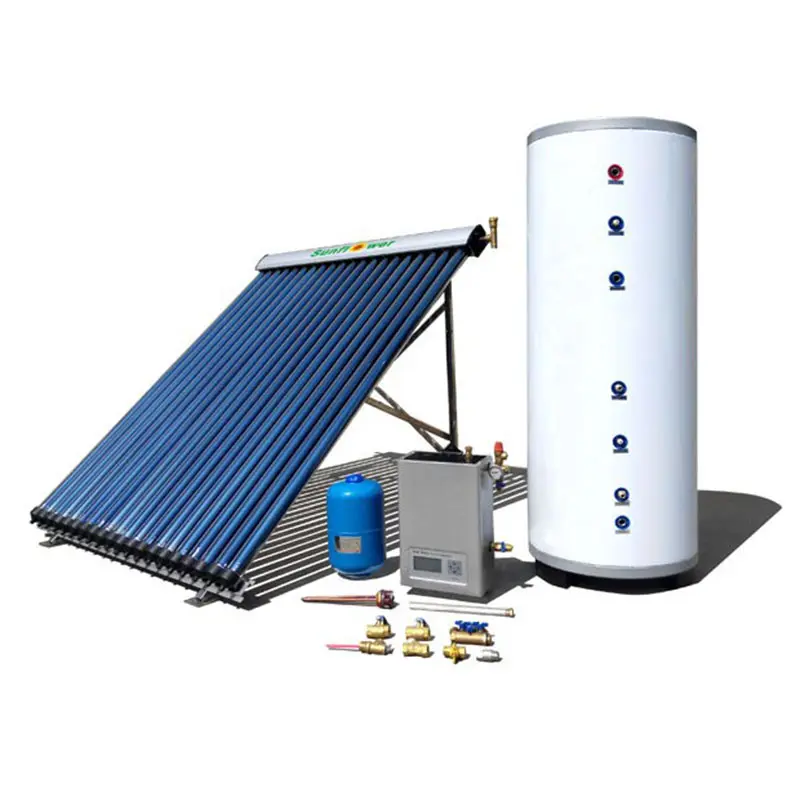 SFBS30300L — système de chauffage solaire à pression fendue, avec collecteur, réservoir de travail, compatible avec le marché Eu AU US