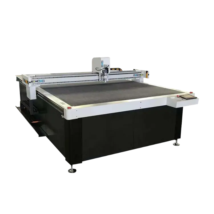 Plotter de máquina cortadora de cuchillo tangencial oscilante CNC con máquina de tela textil máquina cortadora de leña de tubos