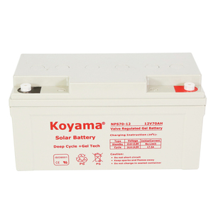 Ups batería de almacenamiento de 12V70Ah larga vida gel de ciclo profundo - Product Image 1