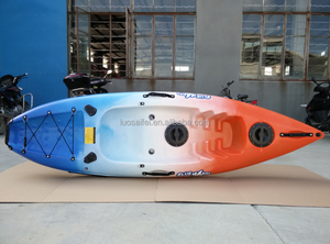 2018 Chine OEM gros clair vente chaude LDPE seul petit sit on top pas cher <span class=keywords><strong>ocean</strong></span> <span class=keywords><strong>Kayak</strong></span> avec paddle - Product Image 2