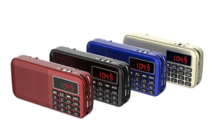 LCJ L-558 Máy Nghe Nhạc MP3 <span class=keywords><strong>Mini</strong></span> Cầm Tay Chuyên Nghiệp Loa Radio FM Với Pin Sạc 18650 Và Hai Khe Cắm Thẻ <span class=keywords><strong>TF</strong></span> - Product Image 4