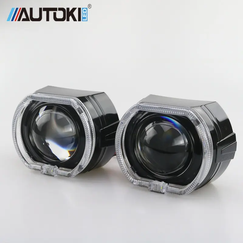 Lampu Proyektor Bi Xenon Hid, Lensa Proyektor 12V 35W, Garansi 12 Bulan, Pemandu Lampu Angel Eyes Hid