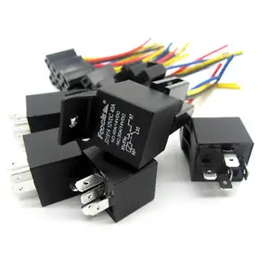 40A 5 pin relais 12V auto relais mit 5 drähte buchse automotive draht kabel montage für auto