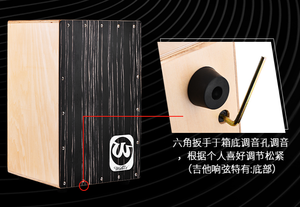 2023 Hot Sale Foldable Cajon <strong>Drum</strong> <strong>Box</strong> <strong>Drum</strong> From Walter Factory - Product Image 3