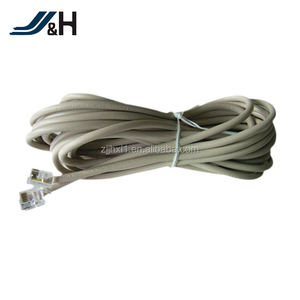 6P4C 6P2C CCA BC RJ9 RJ11 <span class=keywords><strong>RJ45</strong></span> Câble Téléphonique <span class=keywords><strong>Plat</strong></span> - Product Image 2