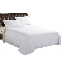 Drap de lit blanc, fournitures d'hôtel de 12 pièces, vente en gros, ensemble de literie 100 coton, pour hôpital et hôtel