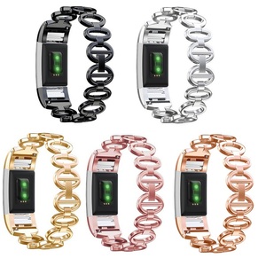 En gros Remplacement <span class=keywords><strong>Bracelet</strong></span> En <span class=keywords><strong>Acier</strong></span> Inoxydable Bracelets Montres Pour Fibit, <span class=keywords><strong>Bracelet</strong></span> Pour <span class=keywords><strong>Fitbit</strong></span> Charge 2 Bande Métallique - Product Image 1