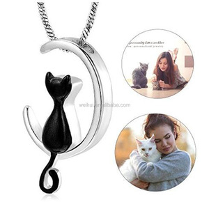 Collar conmemorativo de cenizas de gato para mujer, joyería de cremación, urna de cenizas, Ahes para cenizas de Mascota, Kit de relleno gratis para mujer - Product Image 2